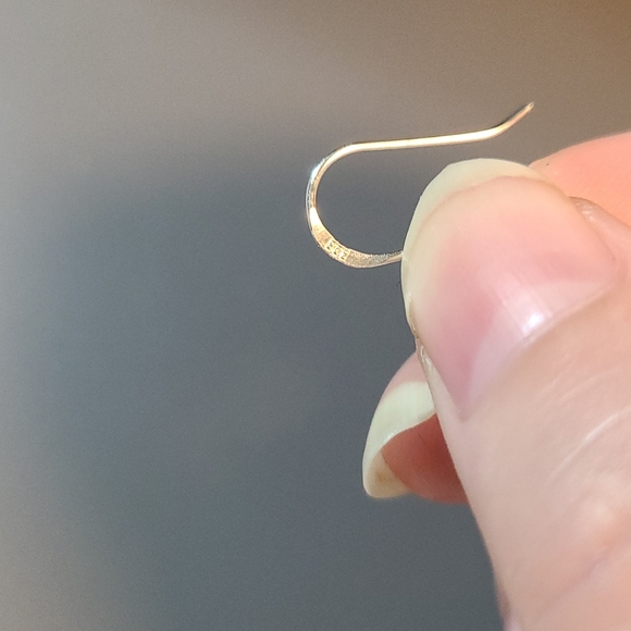 Sterling silver and topaz earrings - Picture 2 of 3